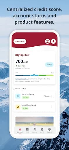 myEquifax screenshot 1