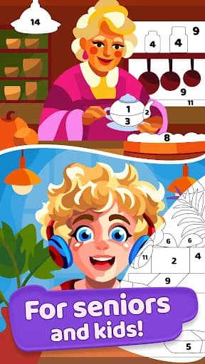 Gallery: Color by number game screenshot 1