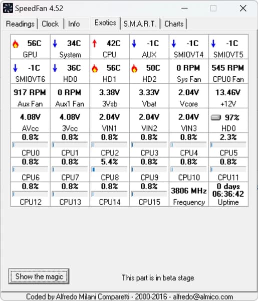 SpeedFan screenshot 3