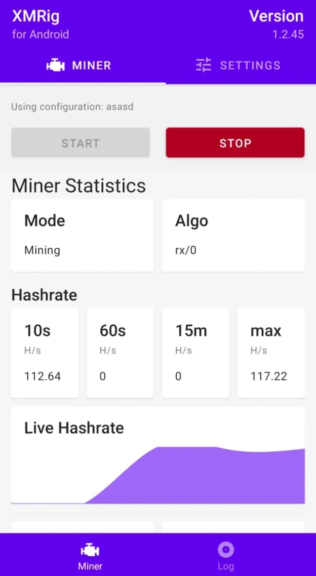 XMRig for Android screenshot 5