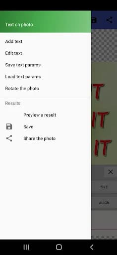 Add text to the photo screenshot 4