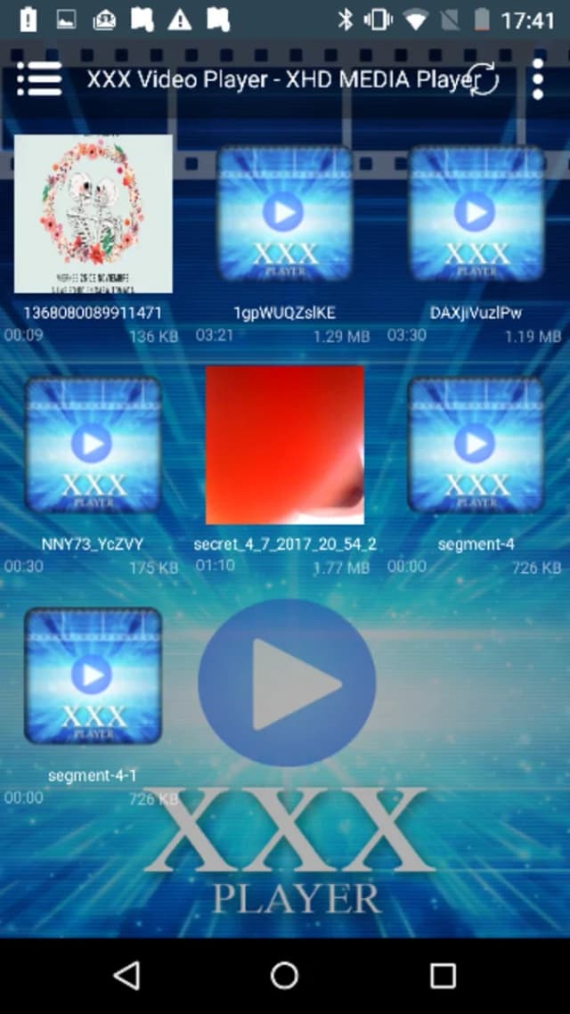 XXX Video Player - XHD MEDIA Player screenshot 1