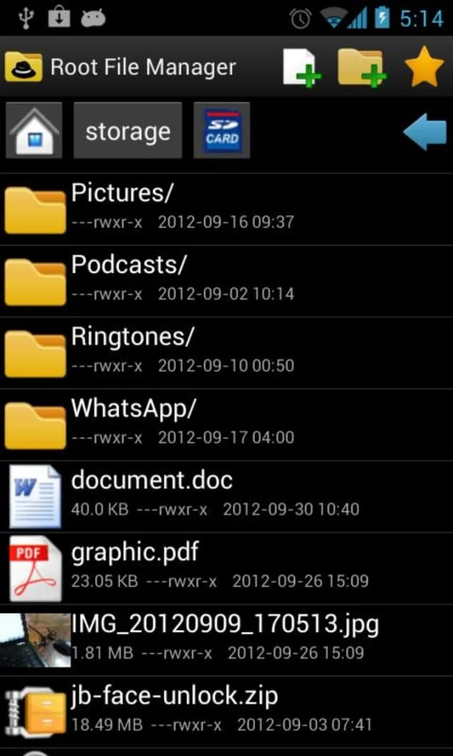 Root File Manager screenshot 1