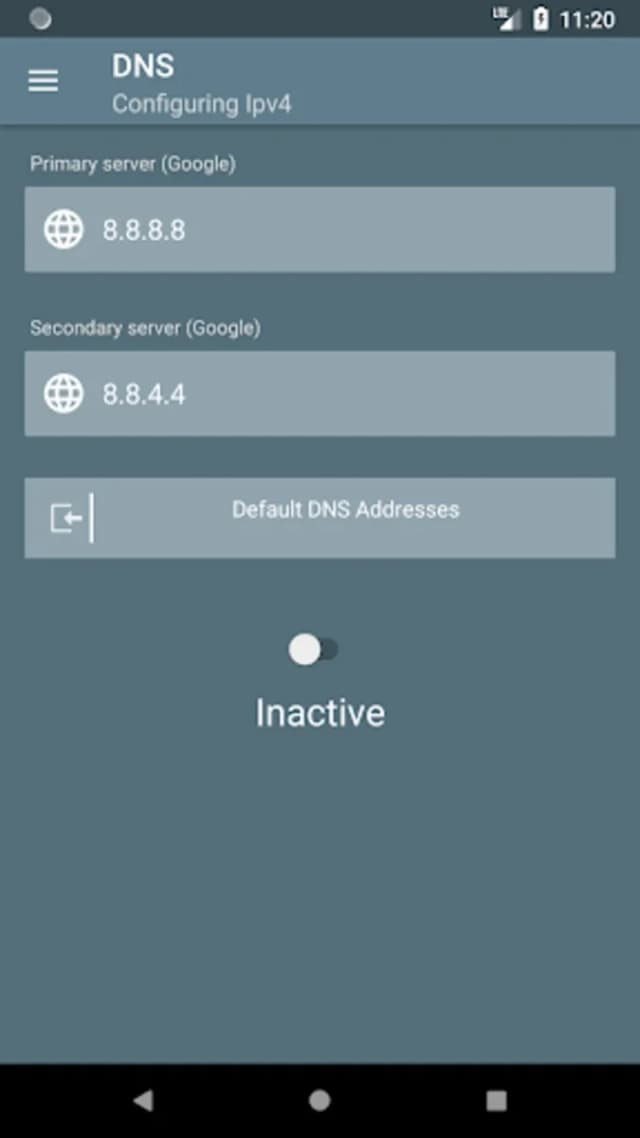 DNSChanger for IPv4/IPv6 screenshot 1