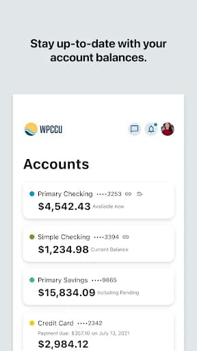 WPCCU Mobile Banking screenshot 3