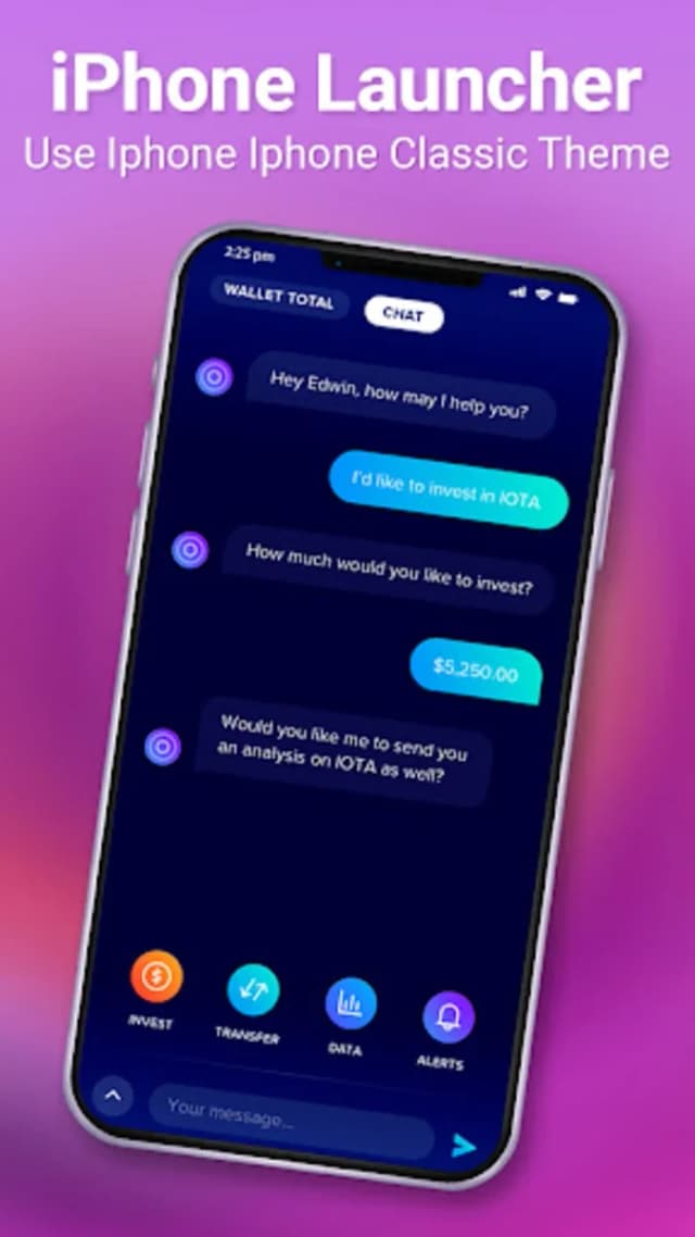 Phone 13 Launcher OS 15 screenshot 1