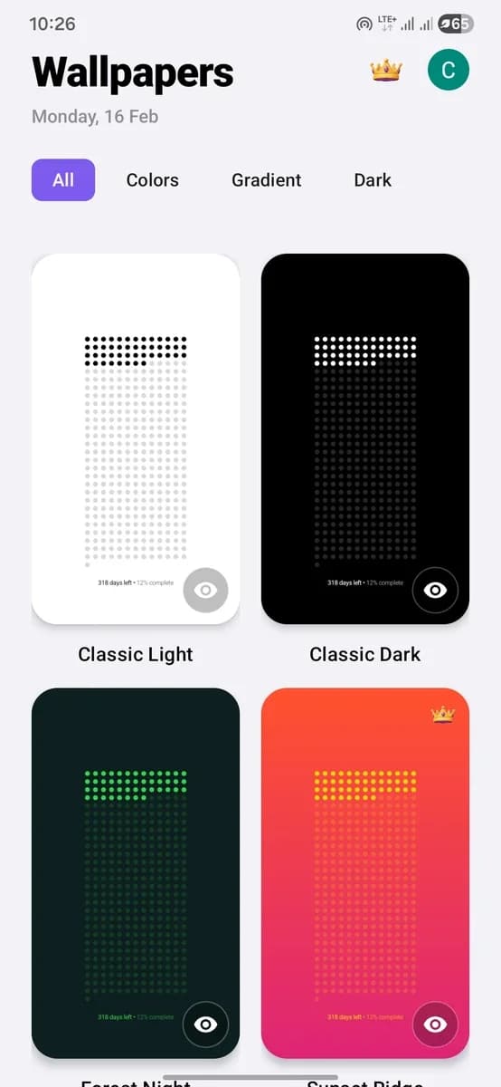 365 Dots Wallpaper screenshot 1