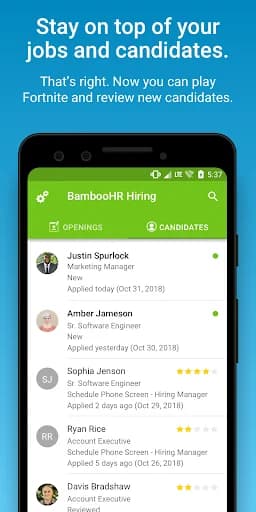BambooHR Hiring screenshot 2