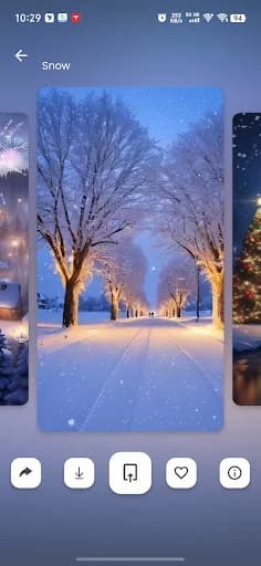 Snow Live Wallpaper  HD Winter screenshot 2