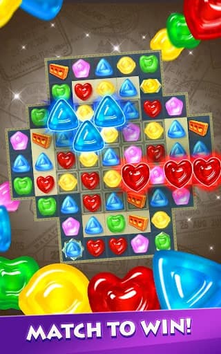 Gummy Drop! Match 3 & Travel screenshot 1