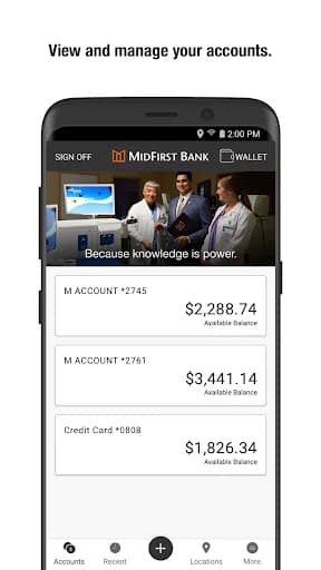 MidFirst Bank Mobile screenshot 1
