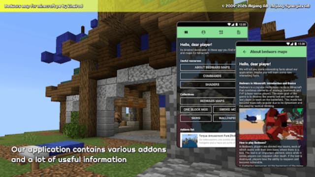 bedwars map for minecraft pe screenshot 4