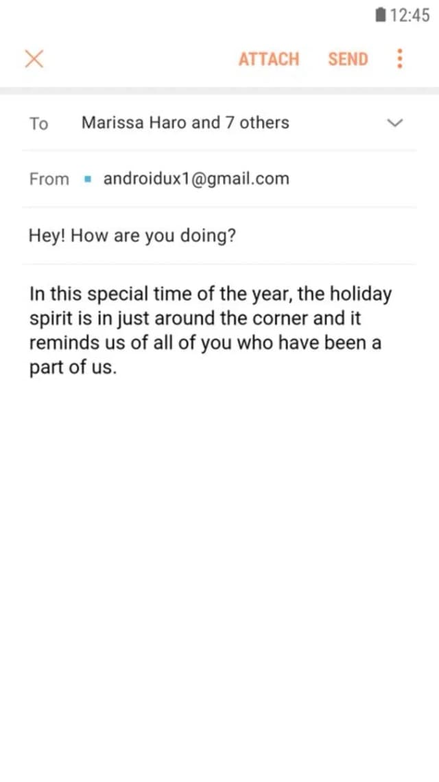 Samsung Email screenshot 4
