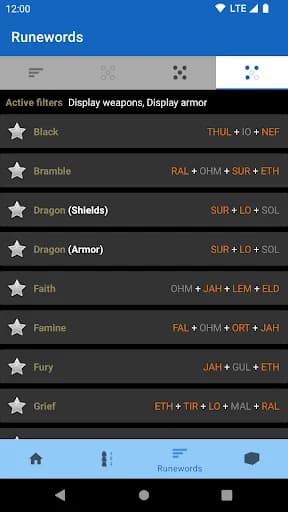 Runeword finder for Diablo II screenshot 5