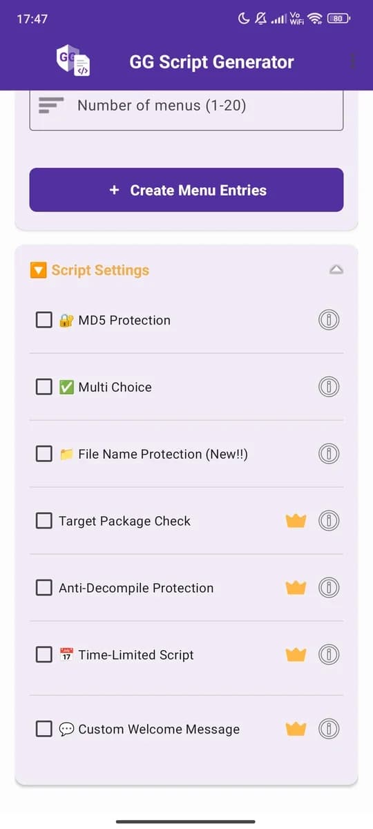 GG Script Generator screenshot 3