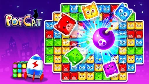 Pop Cat - Jogos de Gatos Bolha screenshot 5