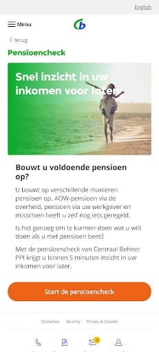 Centraal Beheer PPI screenshot 3