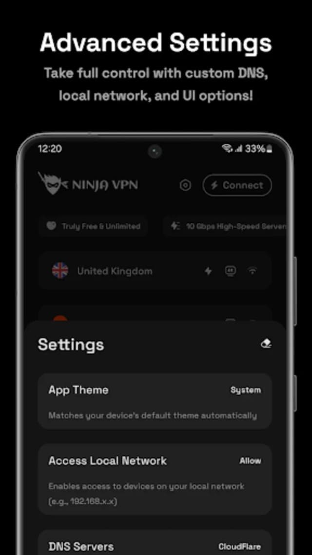 Ninja VPN screenshot 2