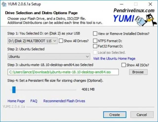 YUMI exFAT screenshot 1
