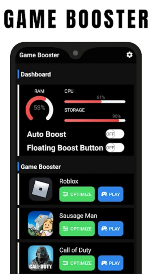 TBOOST Game Booster & GFX Tool screenshot 4