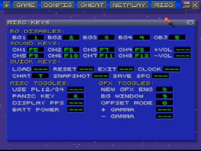 ZSNES screenshot 4