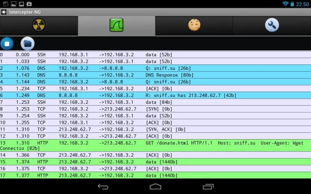 Intercepter-NG screenshot 2