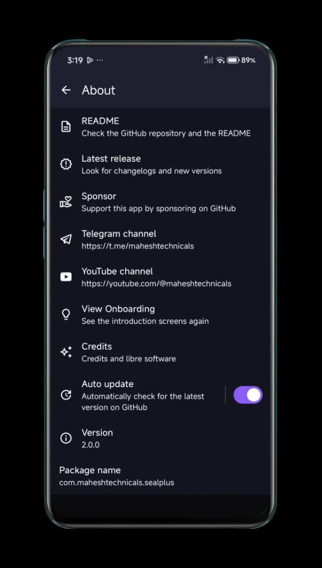 Sealplus screenshot 1