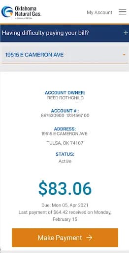 Oklahoma Natural Gas screenshot 1