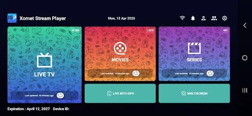 Iptv Stream Player screenshot 1