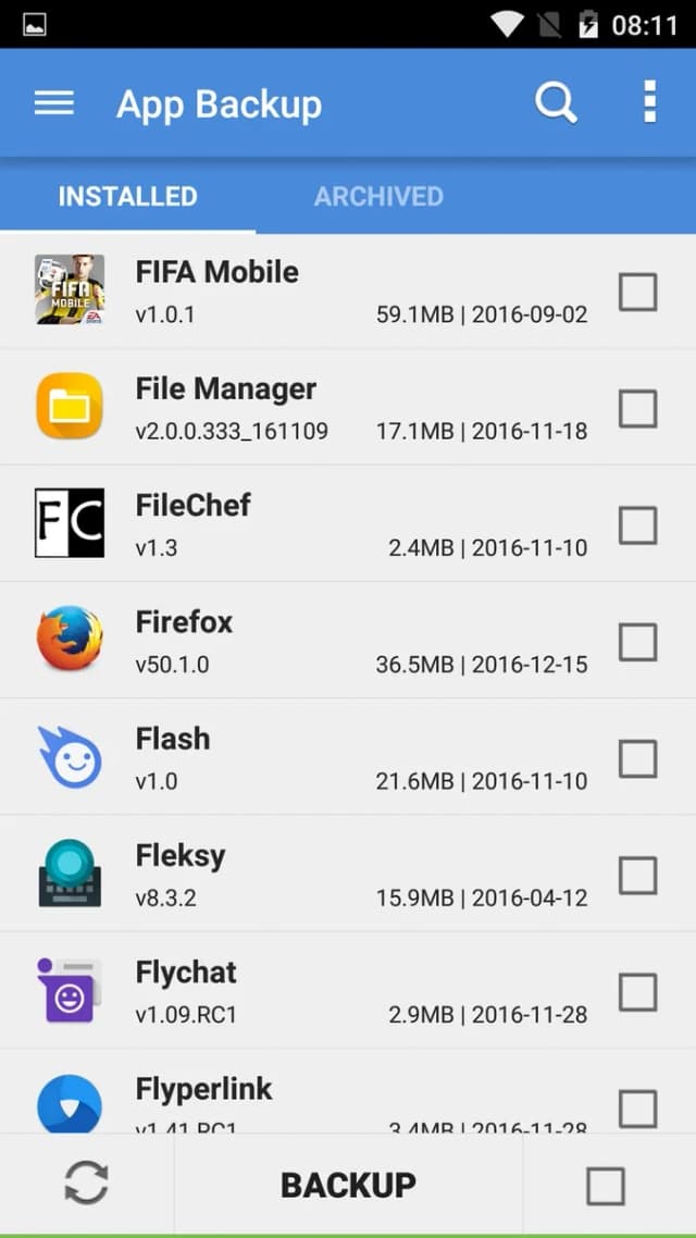 App Backup and Restore screenshot 1
