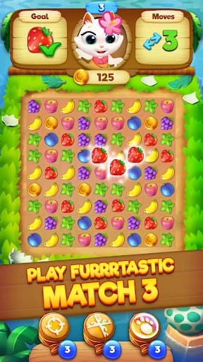 Tropicats: Tropical Match3 screenshot 1