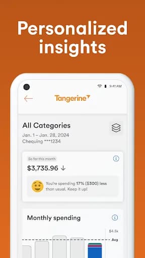 Tangerine Mobile Banking screenshot 3