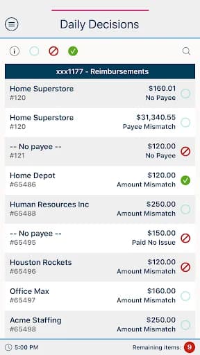 NB|AZ Positive Pay screenshot 4