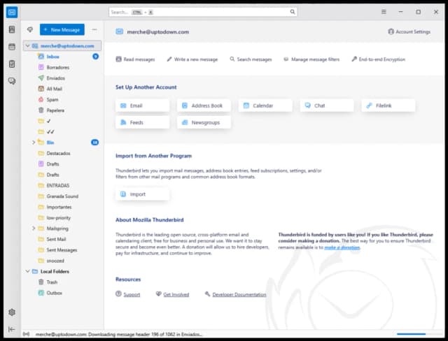 Thunderbird screenshot 1
