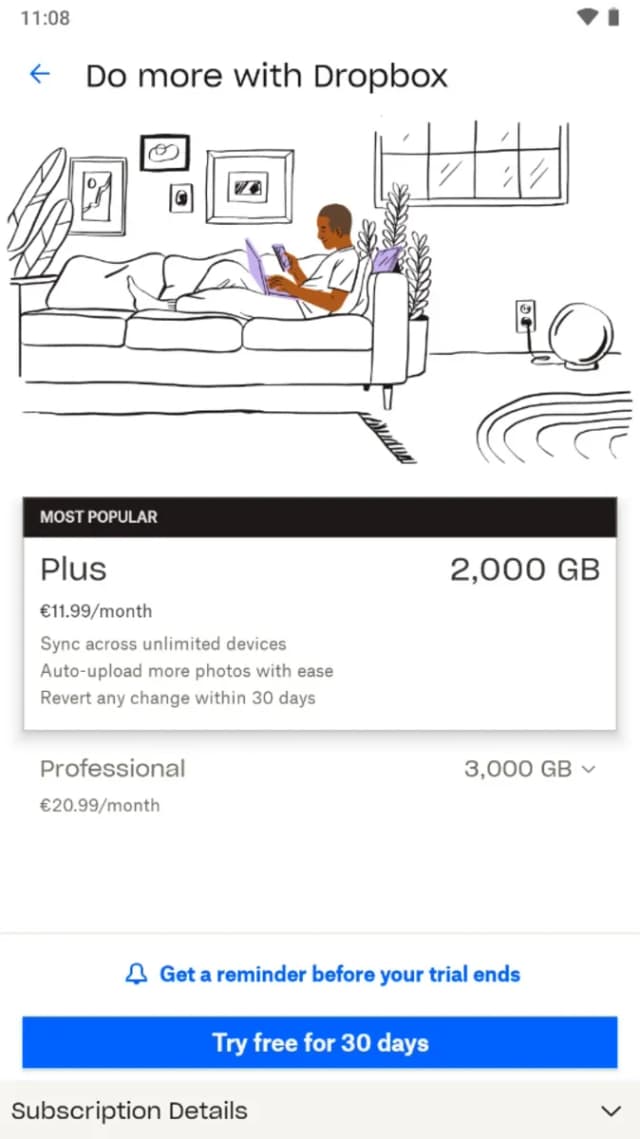 Dropbox screenshot 3