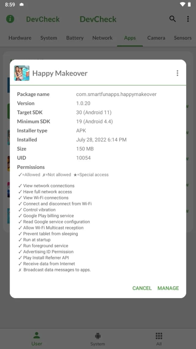 DevCheck screenshot 5
