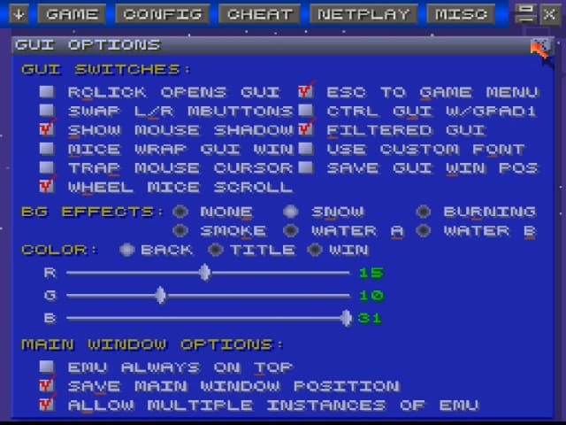 ZSNES screenshot 3