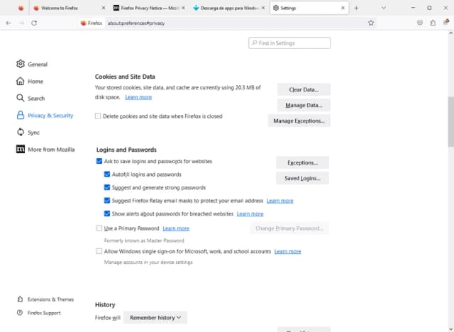 Firefox ESR screenshot 2