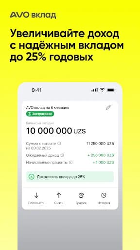AVO — онлайн банк Узбекистана screenshot 4