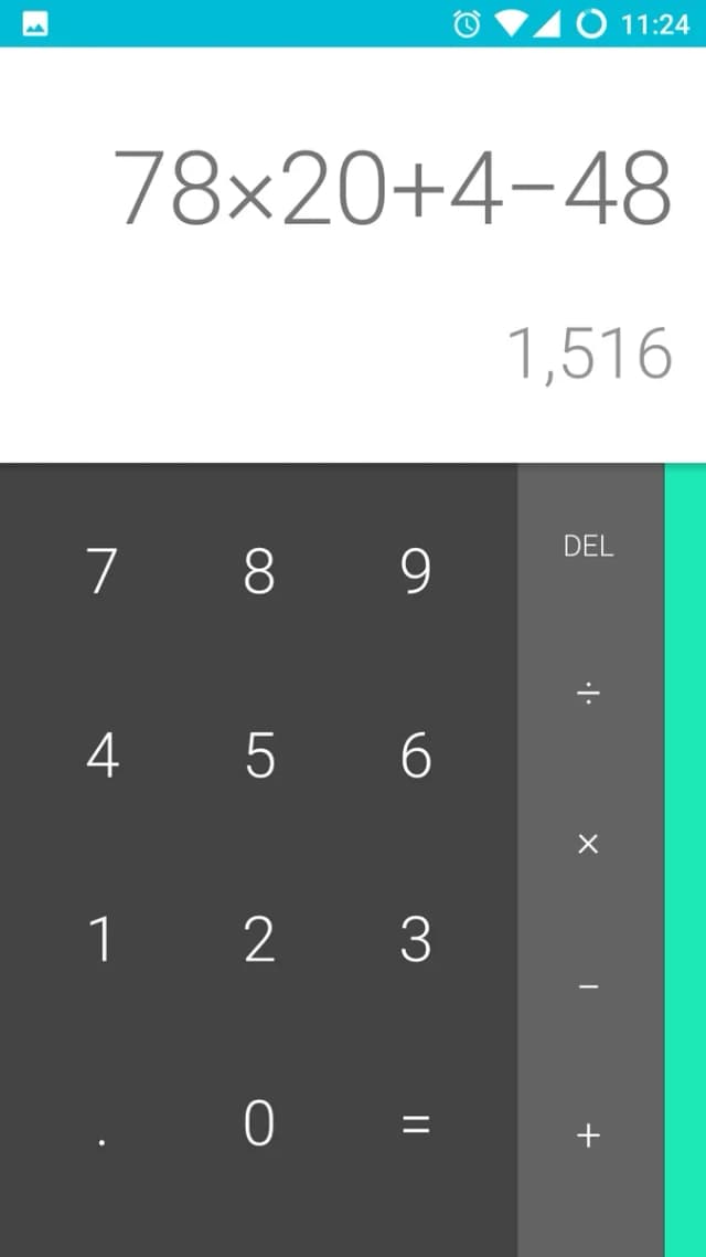 Google Calculator screenshot 1