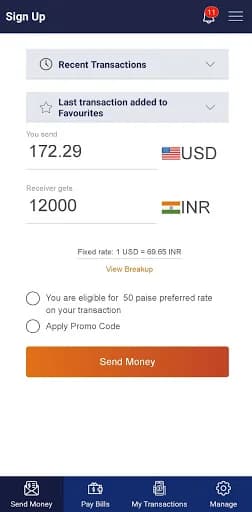 ICICI Bank Money2India screenshot 3