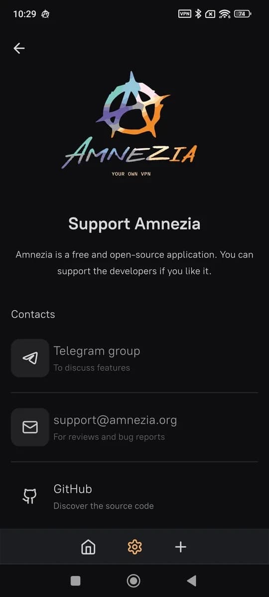 Amnezia VPN screenshot 3