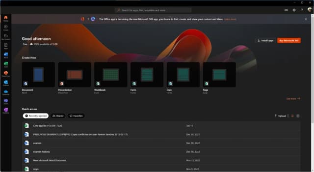 Microsoft 365 (Office) (UWP) screenshot 5