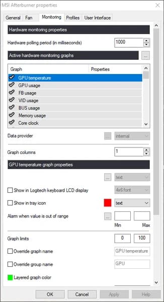 MSI Afterburner screenshot 4