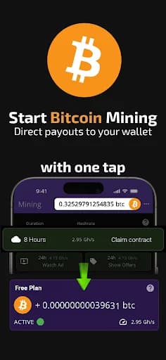 Mineração de Bitcoin (Crypto Miner) screenshot 1