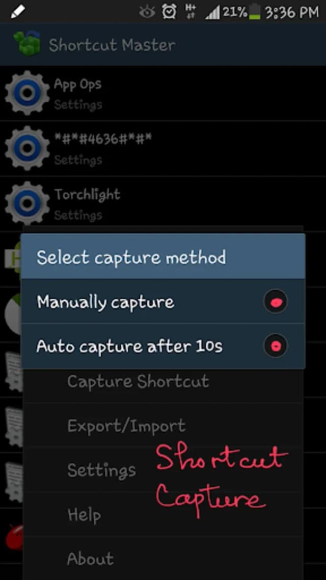 Shortcut Master (Lite) screenshot 3