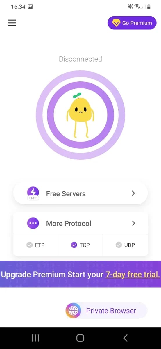 PotatoVPN screenshot 1