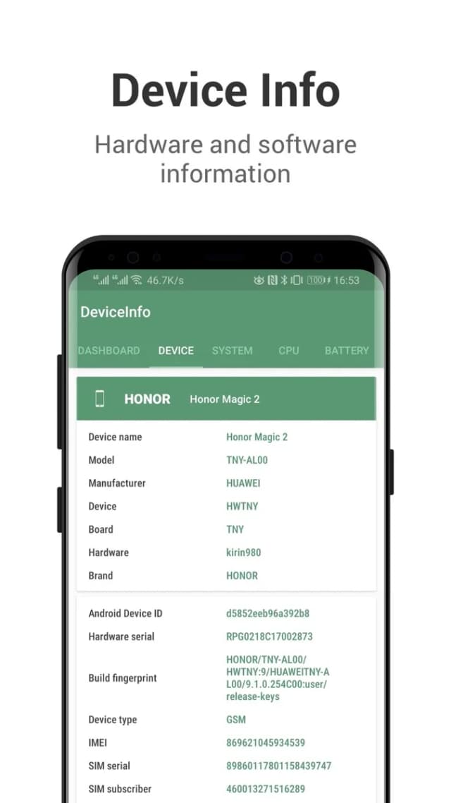 Device Info screenshot 5