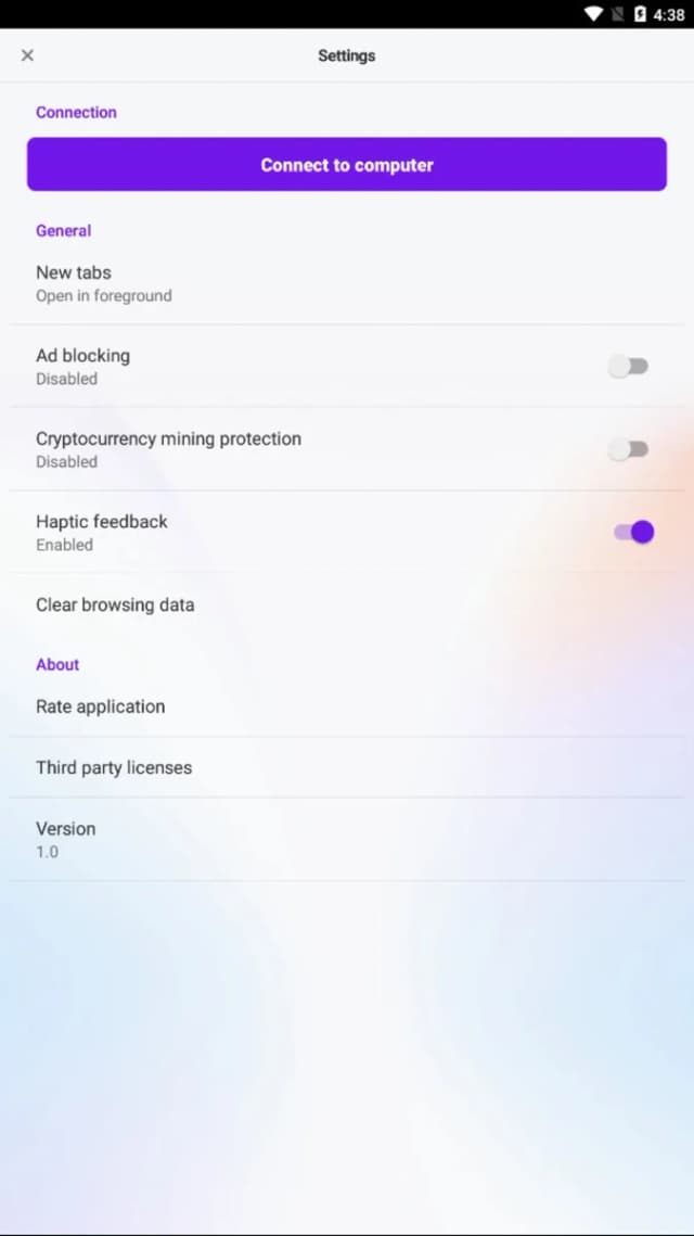 Capture 3 de Opera Touch