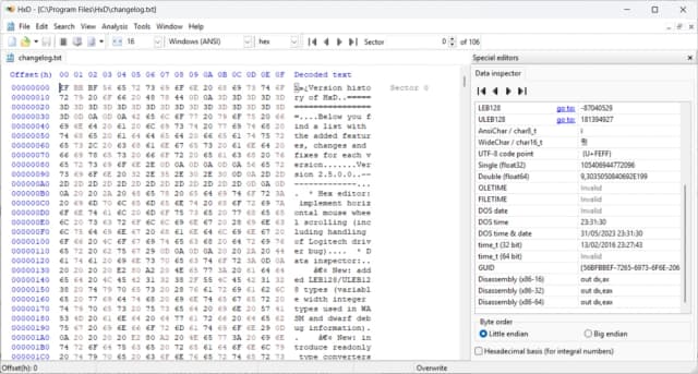 HxD Hex Editor screenshot 1